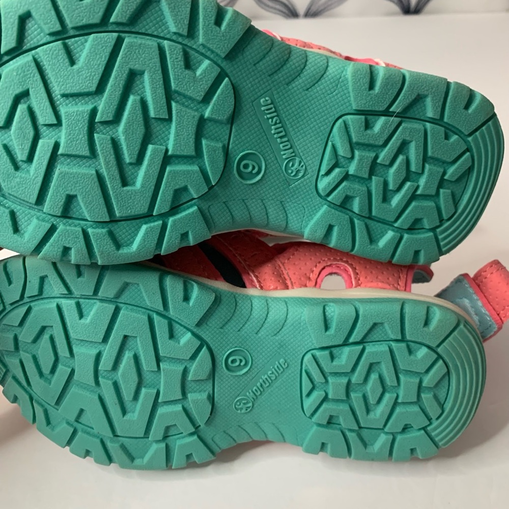 Northside girls outdoor shoes-sandals pink/ blue size 7, 9, 10,various NWOT - Picture 14 of 14